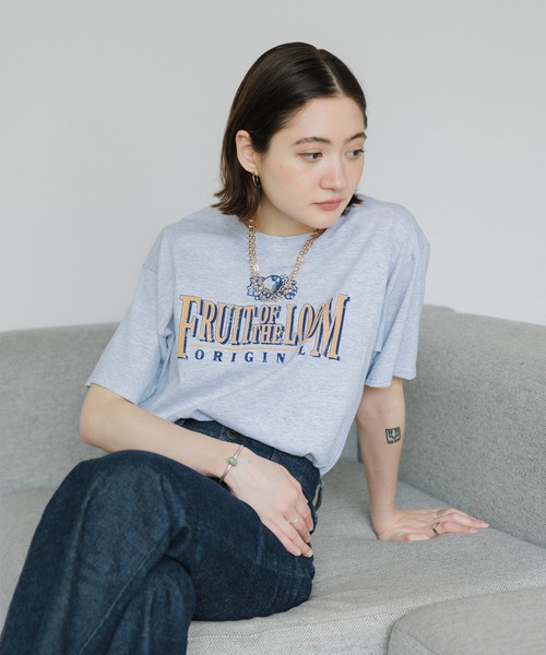 FRUIT OF THE LOOM tシャツ /フルーツオブザルームPrint T-Shirt