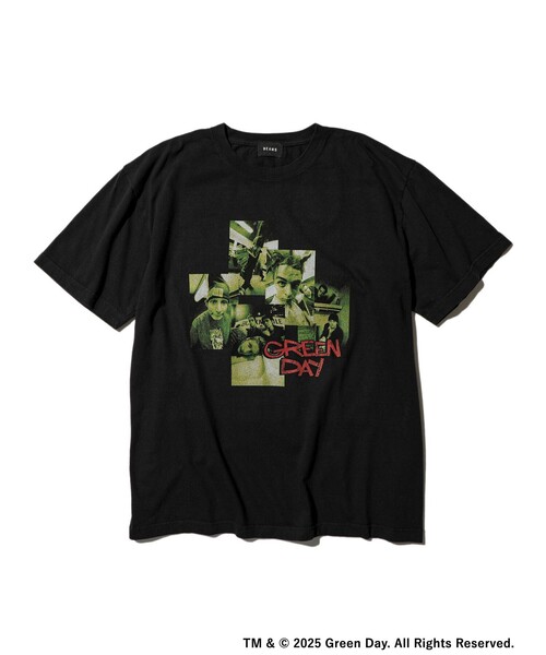 GREEN DAY Tシャツ 黒フェード　コピーライト 00s GREEN DAY グリーンデイ バンドTシャツ コピーライト パンク