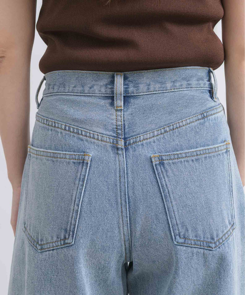 [NEUNA] обработка Denim брюки MEDIUM голубой женский 