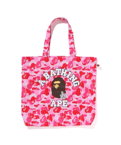 A BATHING APE トートバッグ BAPE.COM CAMO GO POINTER COLLEGE