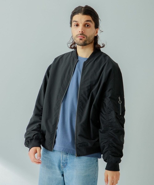 「URBAN RESEARCH Sonny Label」 ジップアップブルゾン LARGE グリーン レディース