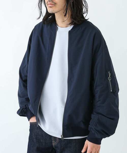 「URBAN RESEARCH Sonny Label」 ジップアップブルゾン LARGE グリーン レディース