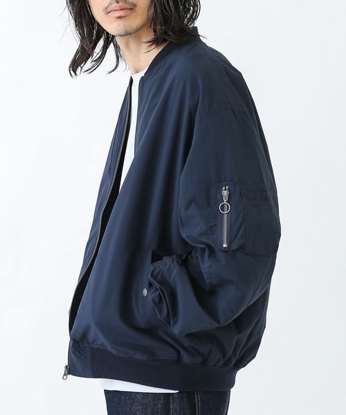 「URBAN RESEARCH Sonny Label」 ジップアップブルゾン LARGE グリーン レディース