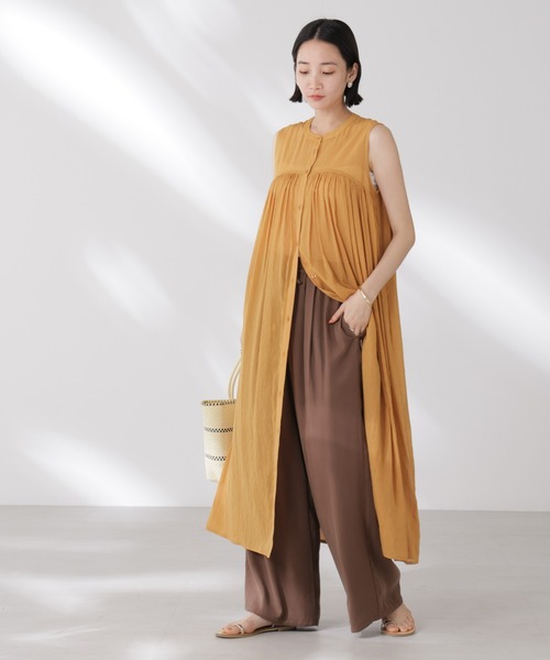 ワンピース35 ラッフルシアーロングワンピース（ワンピース）｜couture BY