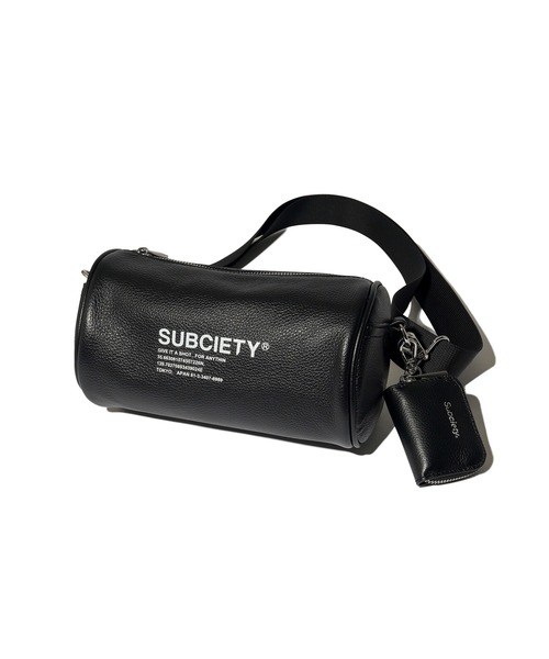 Subciety（サブサエティ） ショルダーバッグ Leather cylinder bag 