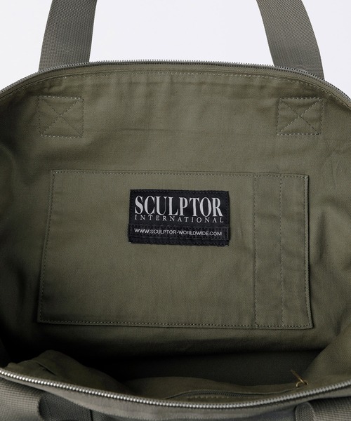 SCULPTOR ボストンバッグ ショルダーバッグ Sculptor ネイビー ショルダーバッグ デニムボーリングボストン
