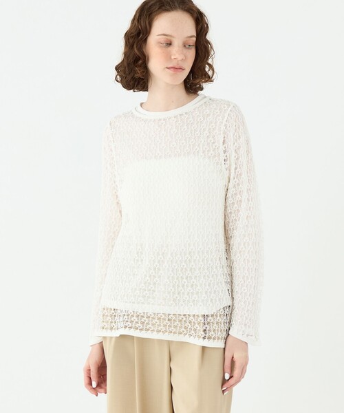 Ballsey Aラインニット Ballsey（ボールジィ） ニット セーター コットンナイロンコイル A