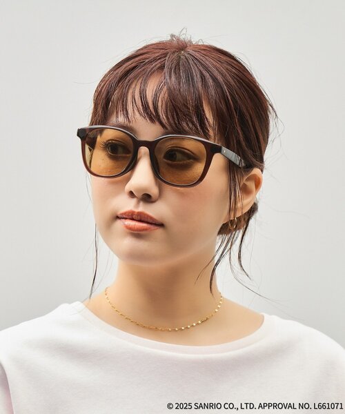 Zoff サングラス Zoff｜はぴだんぶい ウェリントン型 サングラス