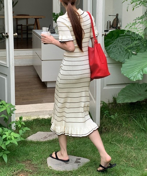 バーニーズ　サマーニットワンピース ReRe ワンピース サマーニットワンピース : ZOZOTOWN Yahoo!店