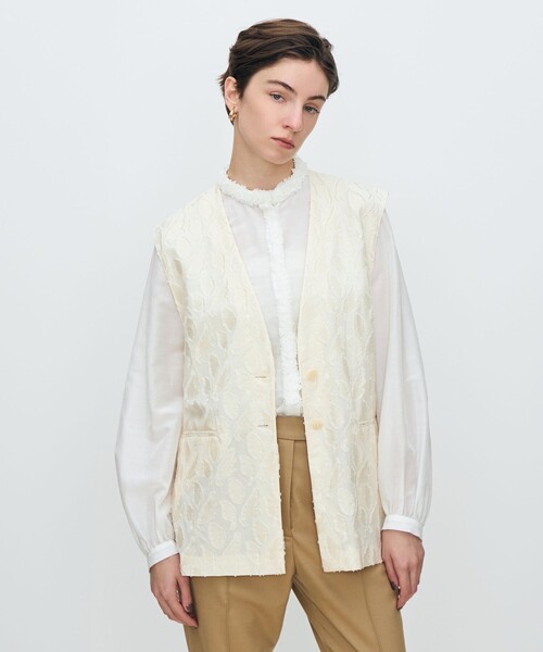 TOMORROWLAND collection ベスト ジレ シャイニーカットジャ