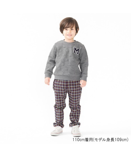 moujonjon（ムージョンジョン） トレーナー 星柄キルトトレーナー