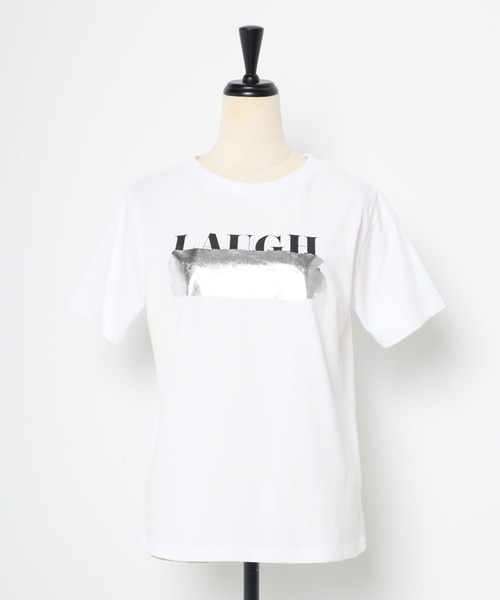 「Bonjour Sagan」 半袖Tシャツ FREE オフホワイト レディース_画像2