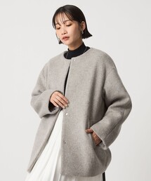 green label relaxing ノーカラー ミドル コート green label relaxing（グリーンレーベルリラクシング） ノーカラー