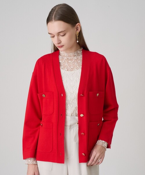 ANAYI ニットジャケット カーディガン ANAYI（アナイ） ニット セーター エキストラファインメリノボクシー