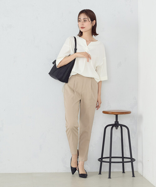 「COMME CA ISM」 半袖ブラウス FREE ホワイト レディース_画像2