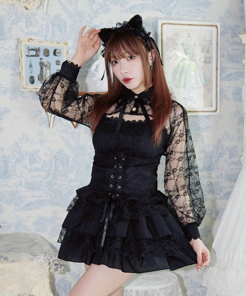 コスプレ 「 クラシカルキャット 」 ハロウィン 衣装 猫 黒猫 白