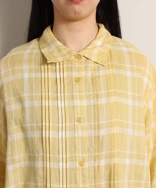 「MB mint breeze」 7分袖シャツ 3L ブルー レディース_画像7