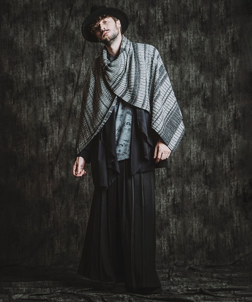 NO ID.（ノーアイディー） ポンチョ mn3191- 4WAYツイストニット