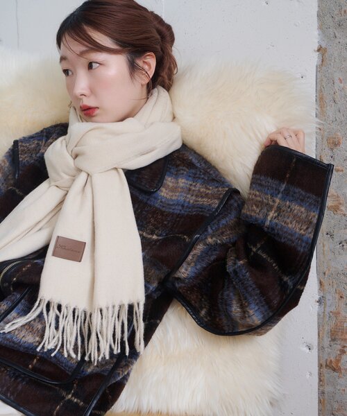 Kastane（カスタネ） マフラー ストール 「4色展開」ツイルマフラー