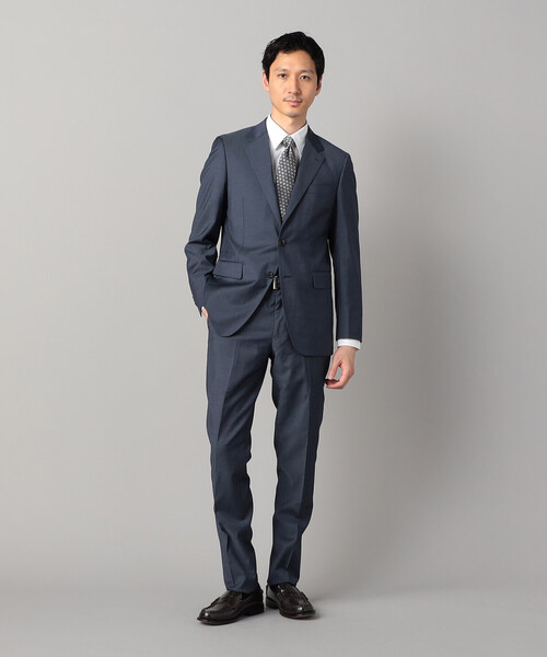 美品✨ コムサメン 別注 チェルッティ 3ピース セットアップ スーツ 濃紺 COMME CA MEN（コムサメン） セレモニースーツ スラックス