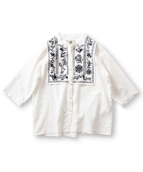 「Sunny clouds」 半袖ブラウス - ホワイト レディース_画像9