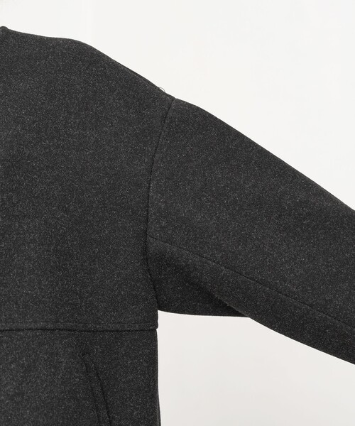 coen（コーエン） ノーカラーコート コート ライトメルトン ノーカラー