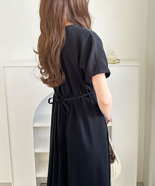 「GeeRA」 半袖ワンピース MEDIUM ブラック レディース_画像5