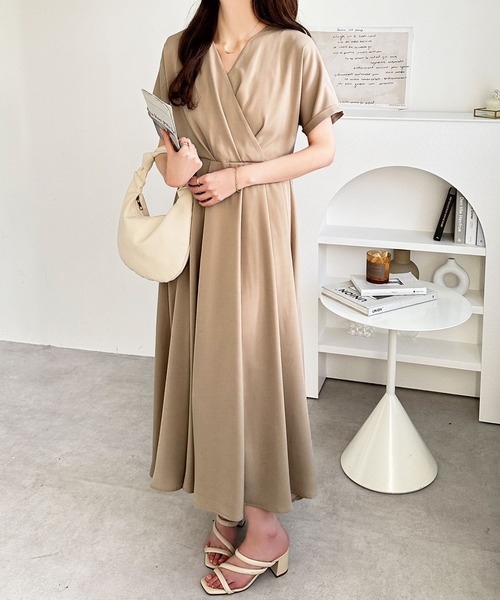 「GeeRA」 半袖ワンピース MEDIUM ブラック レディース_画像7