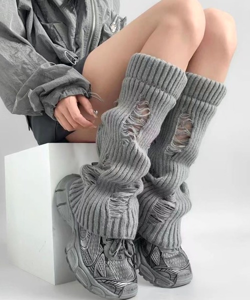 CANVAS+ レッグウォーマー 「CANVAS＋」ダメージルーズレッグ