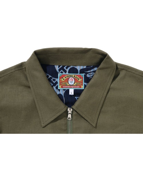 A BATHING APE モッズコート オリーブ A BATHING APE（アベイシングエイプ） ミリタリージャケット モッズ