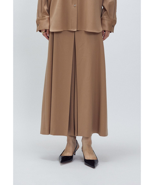 1er Arrondissement パンツ ウールサテンキュロットパンツ レディース