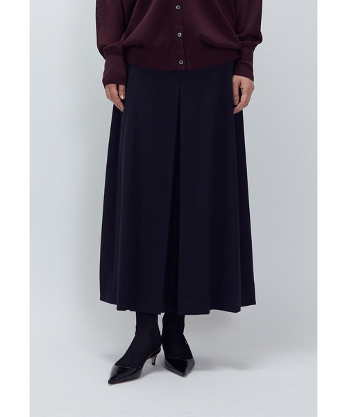 1er Arrondissement パンツ ウールサテンキュロットパンツ レディース