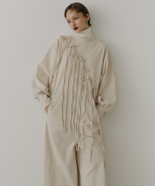 PERNA（ペルナ） オールインワン コーデュロイリボンオールインワン