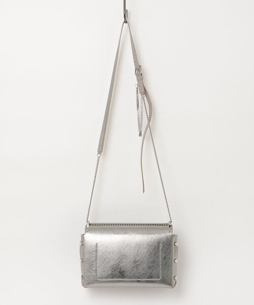 ◎美品◎ JIMMY CHOO 肩掛け ハンドバッグ シルバー JIMMY CHOO（ジミーチュウ） ショルダーバッグ - シルバー レディース