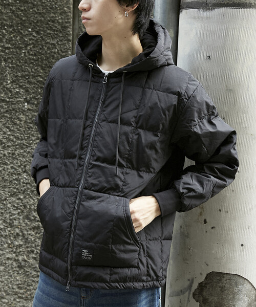 TAION（タイオン） ダウンジャケット ダウン SC FRONT ZIP DOWN HOODIE