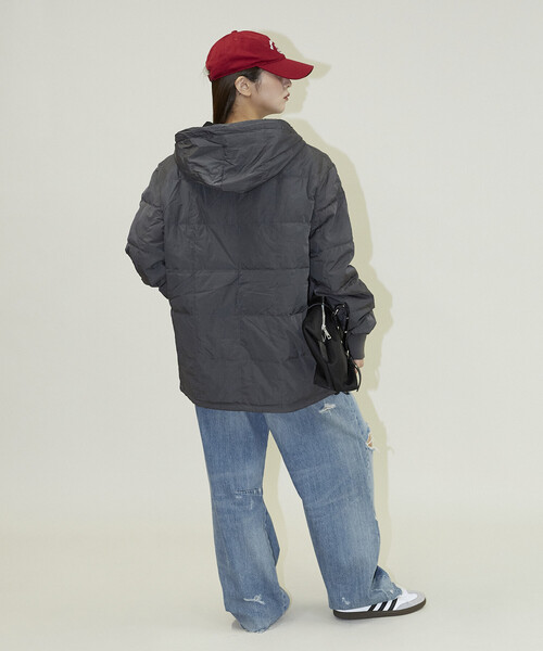 TAION（タイオン） ダウンジャケット ダウン SC FRONT ZIP DOWN HOODIE