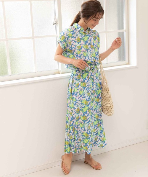 「PREFERIR」 シャツワンピース SMALL ブルー レディース_画像8