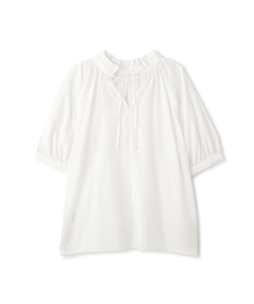 「N.(N. Natural Beauty Basic)」 半袖ブラウス MEDIUM ブルー レディース_画像2