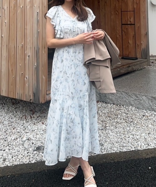 「rienda」 半袖ワンピース SMALL ホワイト レディース_画像2