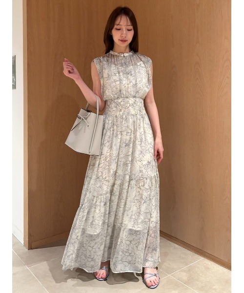 FRAY I.D（フレイ・アイディー） ノースリーブワンピース 0 ブルー