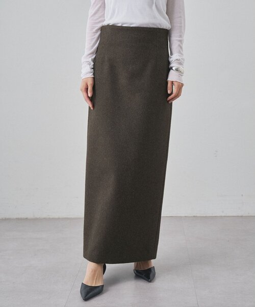 Whim Gazette スカート メルトンスリットスカート : ZOZOTOWN Yahoo!店