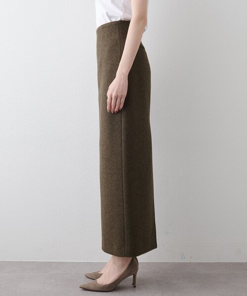 【美品】WhimGazette ウィムガゼット♡メルトンスリットスカート　グレー 美品】WhimGazette ウィムガゼット♡メルトンスリットスカート グレー