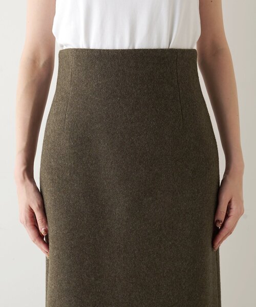 Whim Gazette（ウィム ガゼット） スカート メルトンスリットスカート