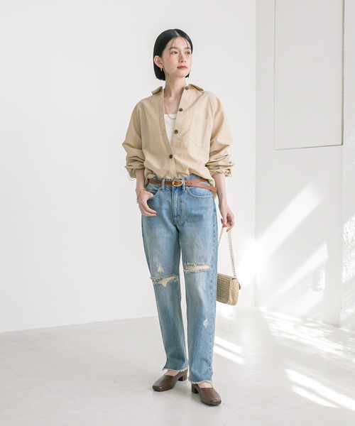 「RIVE DROITE」 長袖シャツ FREE ベージュ レディース_画像3