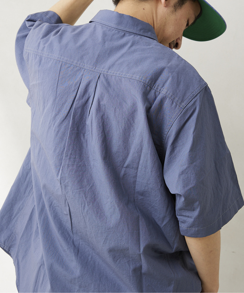 「JOURNAL STANDARD relume」 半袖シャツ MEDIUM ネイビー メンズ_画像9
