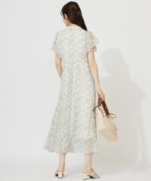 「ANY SIS」 半袖ワンピース 1 ベージュ レディース_画像7