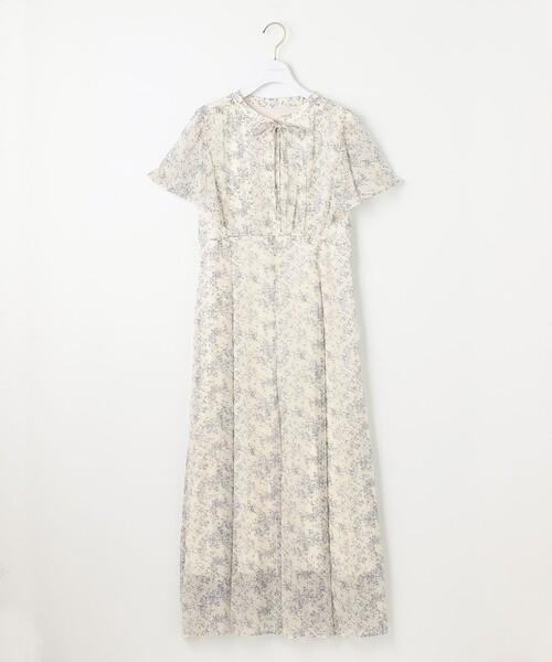 「ANY SIS」 半袖ワンピース 1 ベージュ レディース_画像8