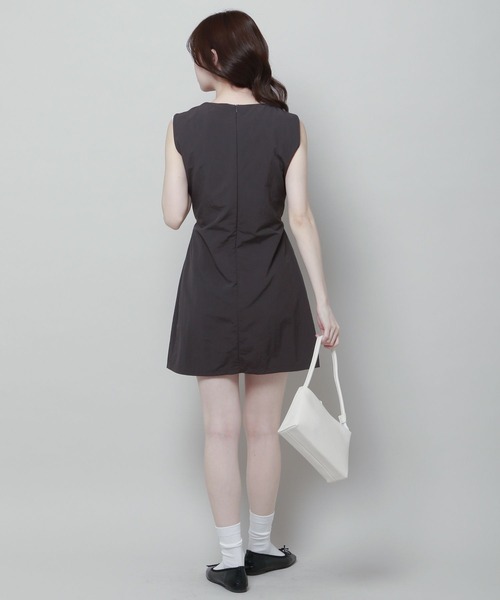 「ALAND」 ノースリーブワンピース FREE チャコール レディース_画像3