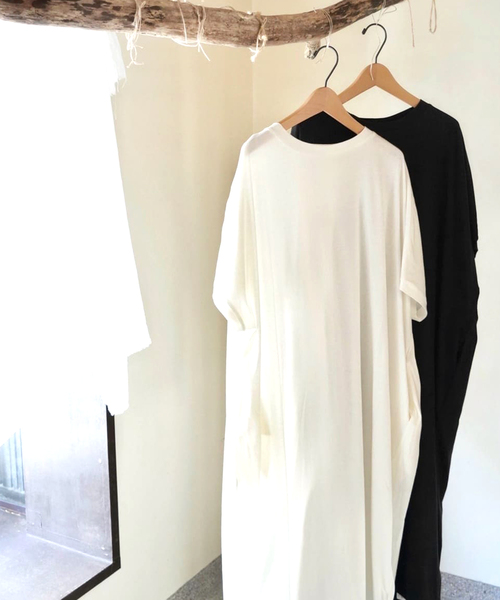 「JOURNAL STANDARD LUXE」 半袖ワンピース - ブラック レディース_画像5