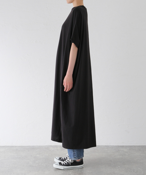 「JOURNAL STANDARD LUXE」 半袖ワンピース - ブラック レディース_画像7